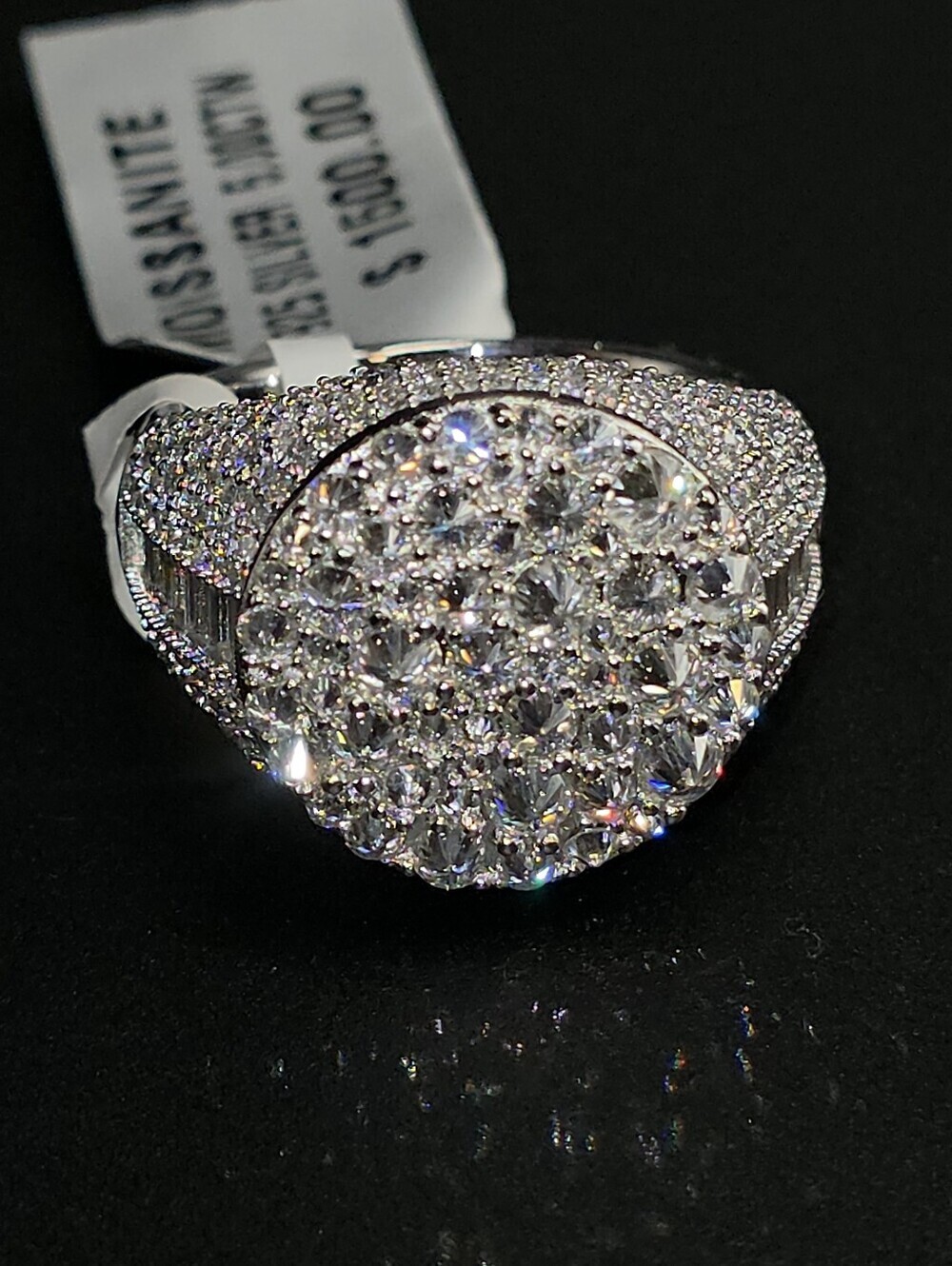 💎 FIRE 5CT Moissanite Cluster Ring 💎 S925 SILVER